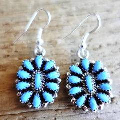 Turquoise & Coral Earrings