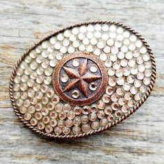 Western Trophy Buckle with Crystals