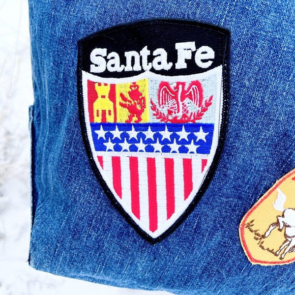 New Mexico State Flag Iron-On Patch - 2-3/8 Inch Embroidered Appliqué