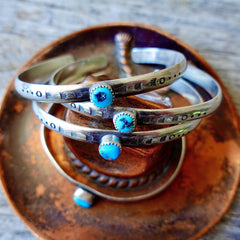 Turquoise Santa Fe Stacking Cuff