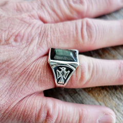 Vintage Mens Thunderbird Ring