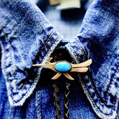 vintage roadrunner bolo tie