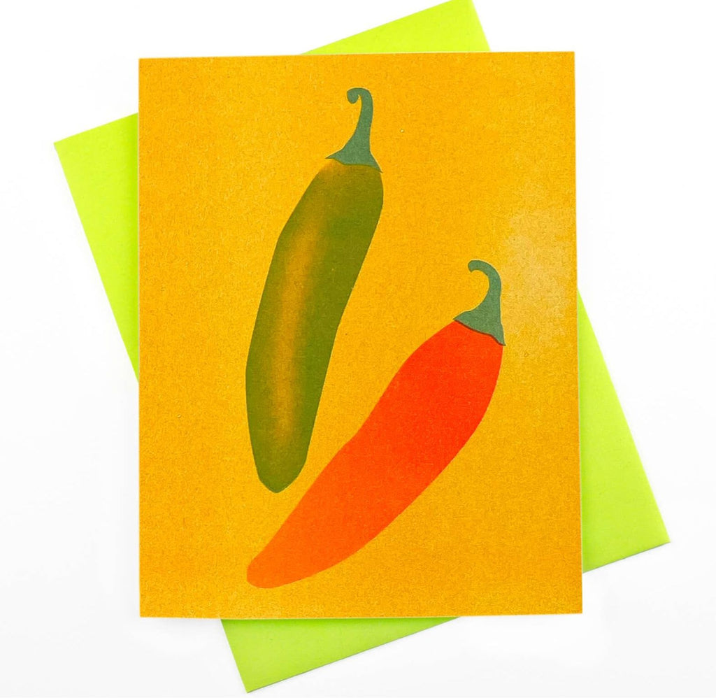 Red & Green Chiles Greeting Card Greeting Cards Next Chapter Studio 