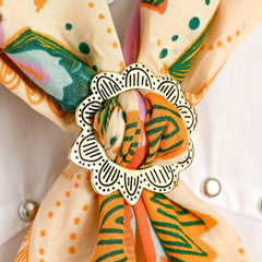 Flower Brass Bandana Slide