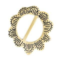 Round Brass Bandana Slide