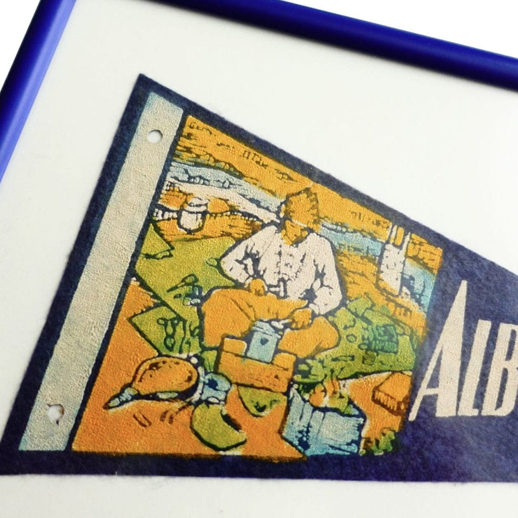 Vintage Albuquerque Pennant Framed