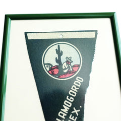 Vintage Alamogordo Siesta Pennant Framed