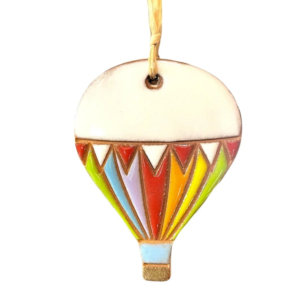 Hot Air Balloon Ornament with Flags