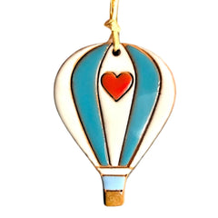 Hot Air Balloon Ornament with Heart