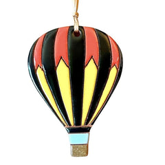 Hot Air Balloon Ornament Stripes