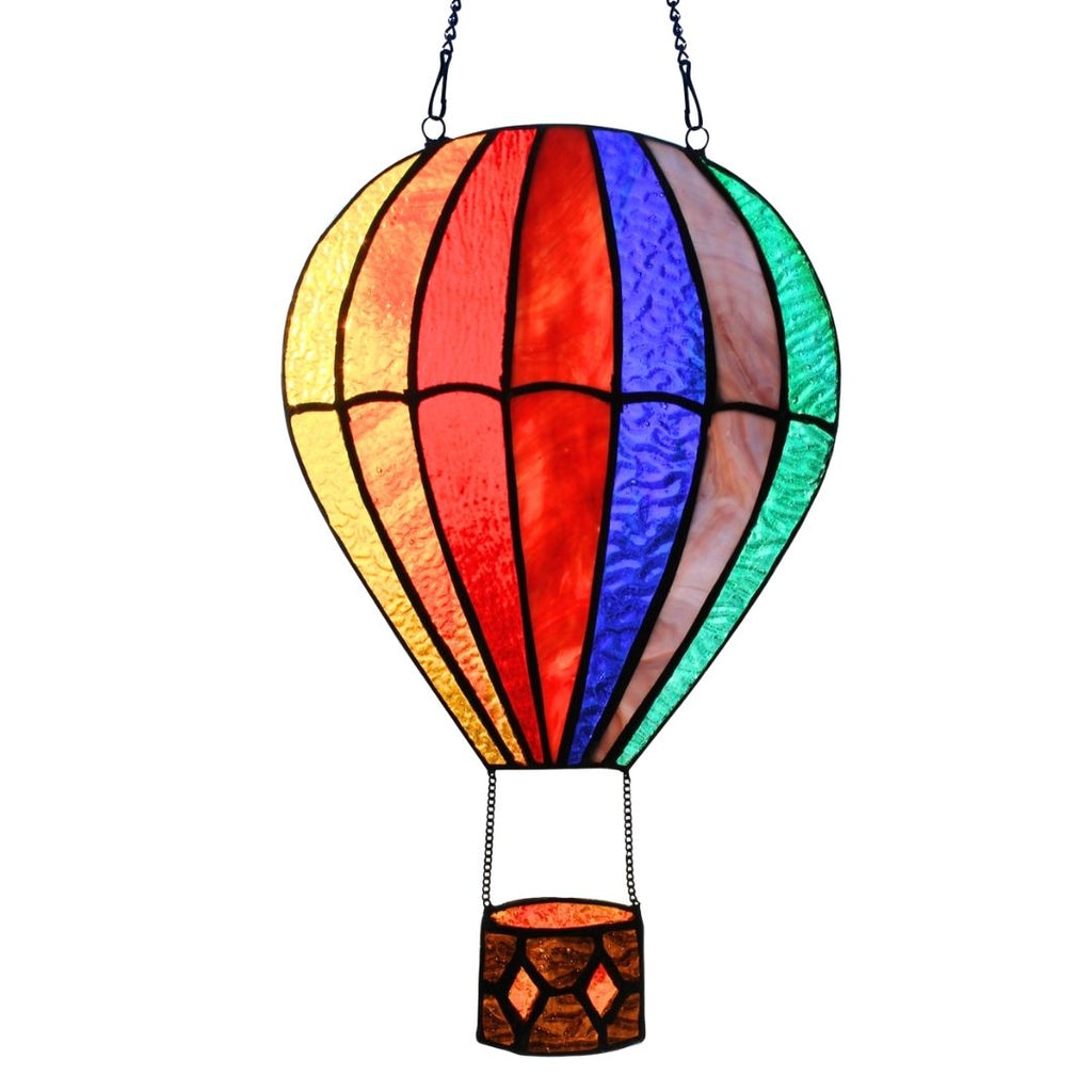 Stained Glass Hot Air Balloon Suncatcher
