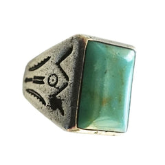Mens Vintage Turquoise Ring by Bell Trading Post 