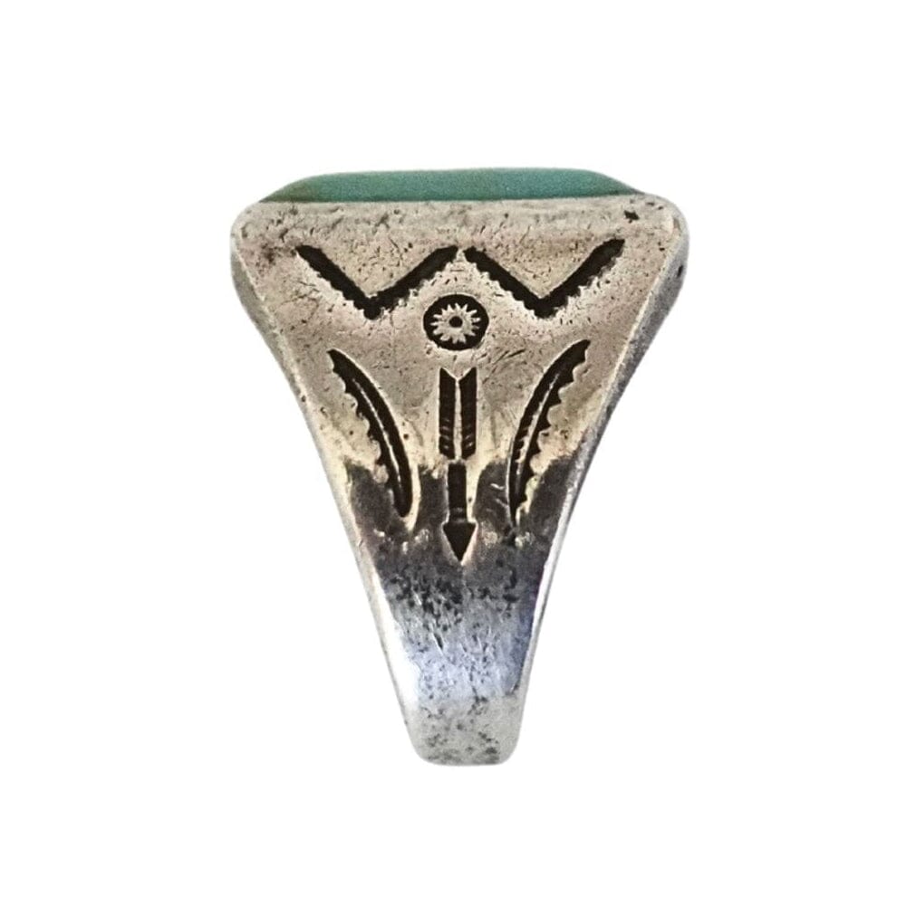 Mens Vintage Turquoise Ring by Bell Trading Post 