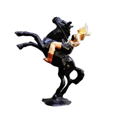 Vintage Bucking Cowgirl Lead Toy