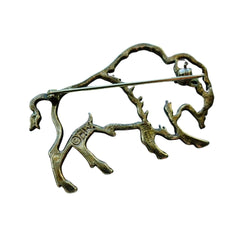 Vintage Cut-Out Buffalo Pin by Belinda Woody