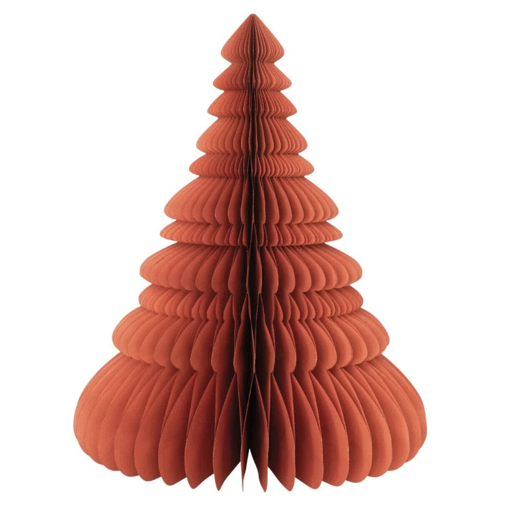 Honeycomb Paper Tree Burnt Orange