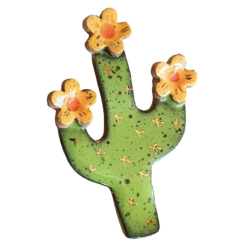 Cactus Bloom Ceramic Ornament