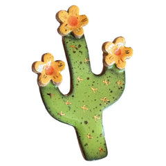 Cactus Bloom Ceramic Ornament