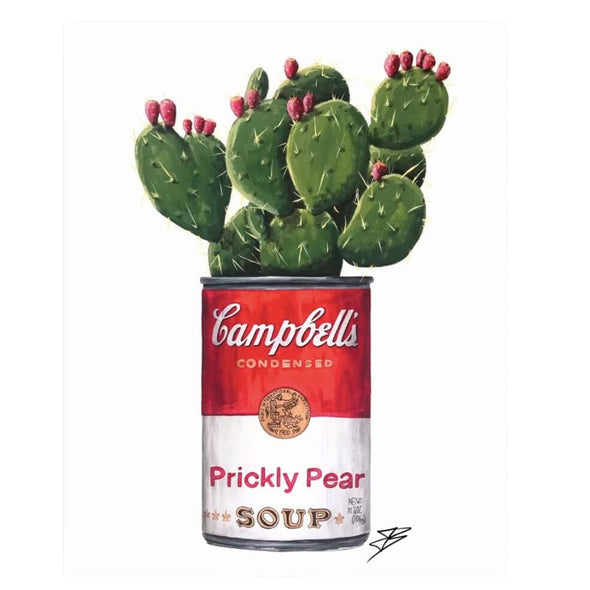 Campbell's Soup Can With Prickly Pear Cactus