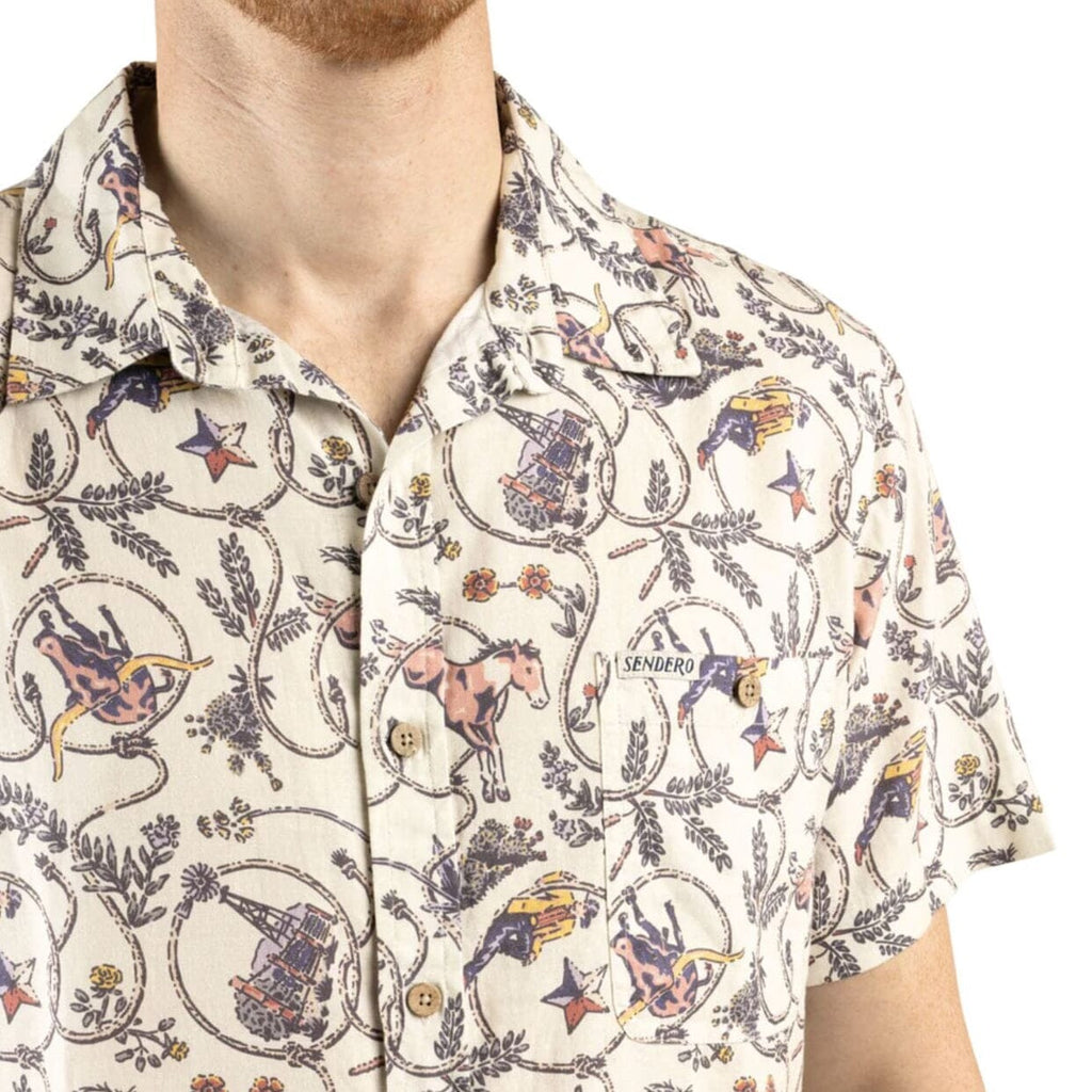 Mens Southwestern Short Sleeve Shirt