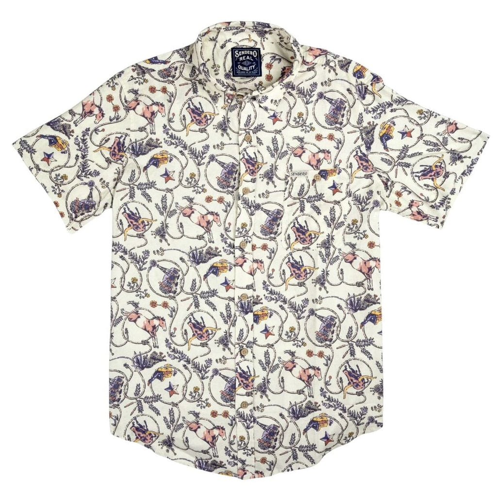 Mens Southwestern Short Sleeve Shirt Cheyenne