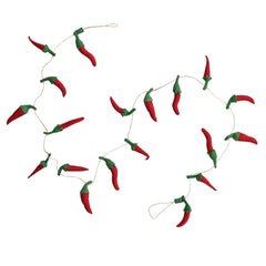 Red Chile Pepper Felt Garland