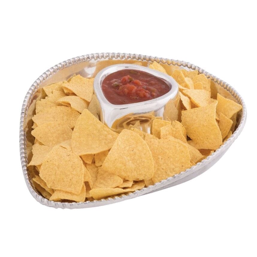 Cowboy Hat Chip and Dip Bowl Aluminum