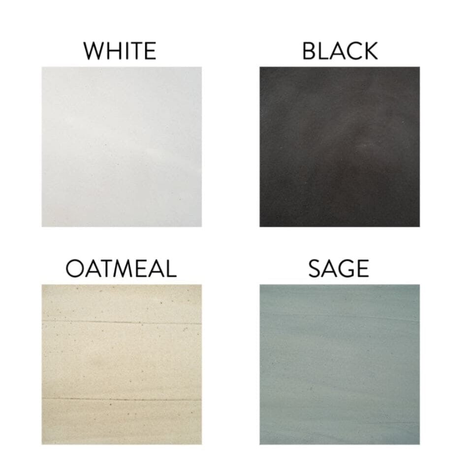 Ceramic Clay Cup Finish Colors