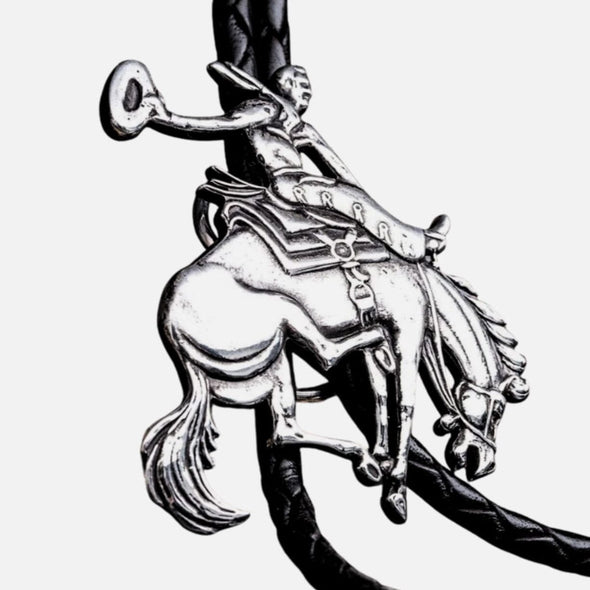 Cowboy Bucking Bronco Bolo Tie