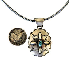 Vintage Navajo Concha Pendant