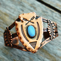 Copper Arrowhead Cuff Bell Trading Post