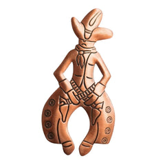 1940's Brass Cowboy Pin by Bell Trading Post