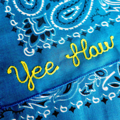 Yes Haw Chainstitch Bandana