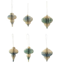 Honeycomb Paper Finial Ornament