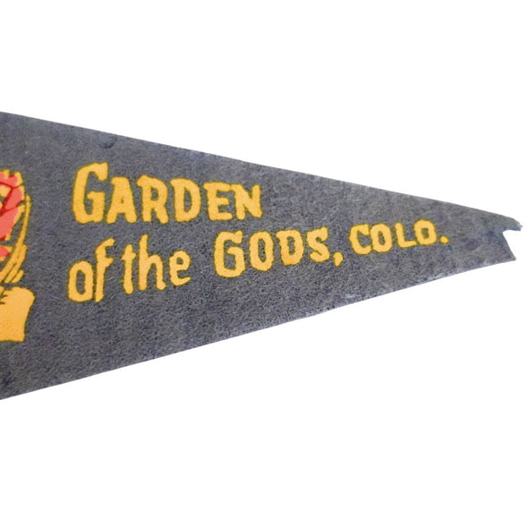 Vintage Garden of the Gods Pennant Framed