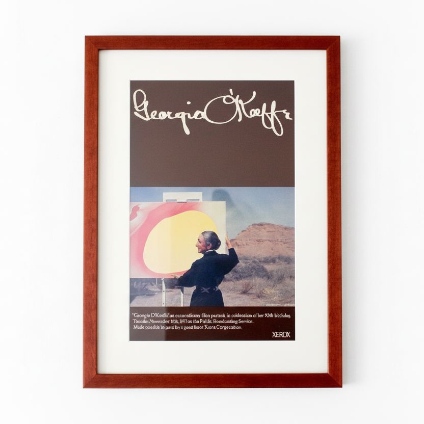 O'Keeffe PBS Doc Poster Framed