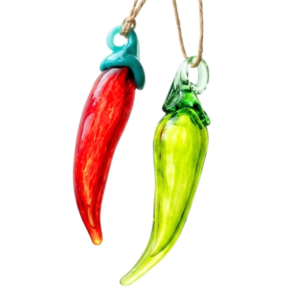 Chile Pepper Glass Ornament