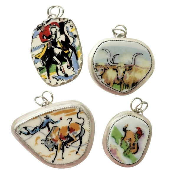 Vintage Pottery Shard Pendant