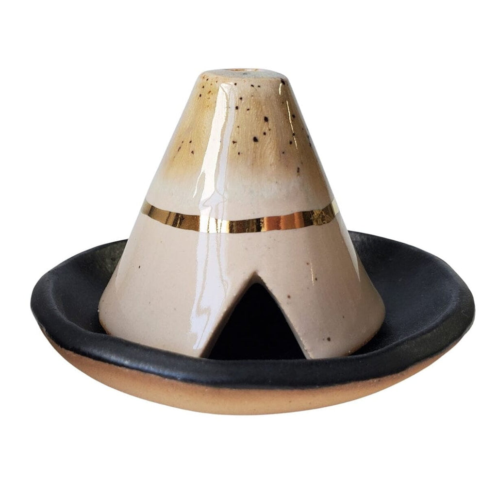 Ceramic Incense Teepee Burner Handmade