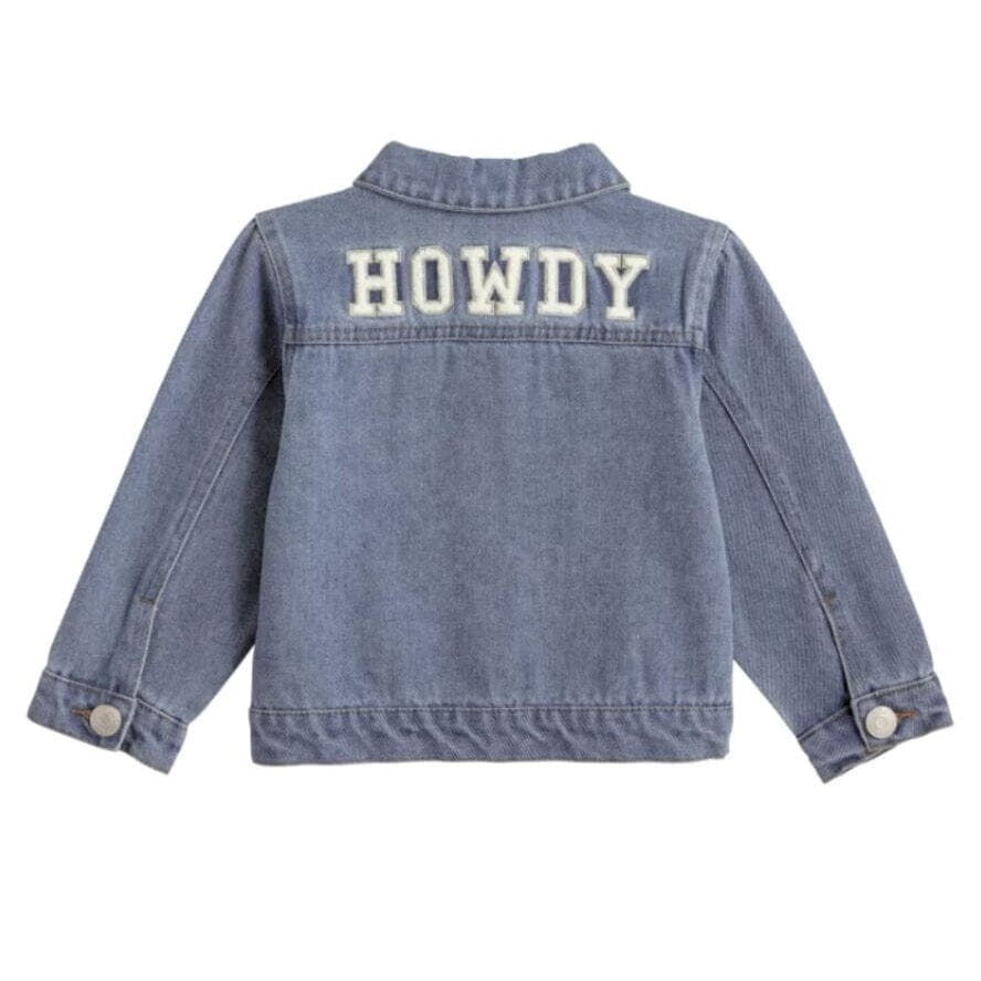 Western Denim Patch Kids Jacket