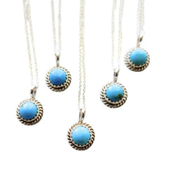 Kingman Dot Turquoise Necklace
