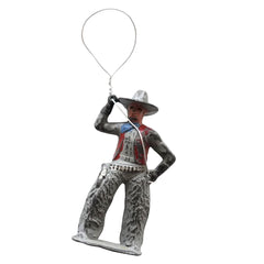 Vintage Lasso Cowboy Lead Toy