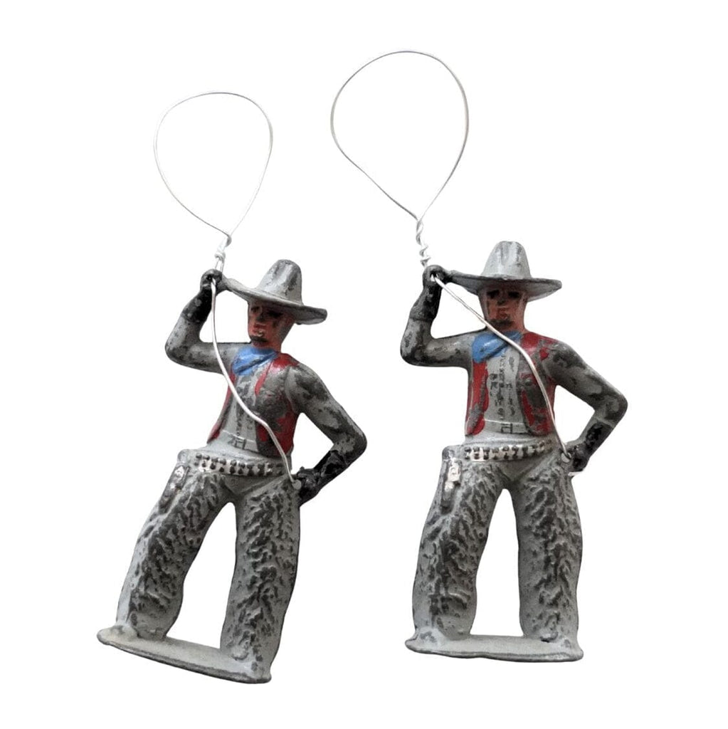Vintage Lasso Cowboy Lead Toy