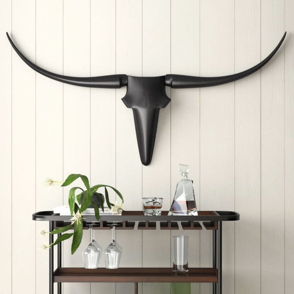 Longhorns Steer Skull Bronze Bust