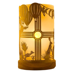 Wood Craft Lantern of New Mexico Symbols