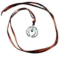 Naja Pendant on Deer Leather Cord