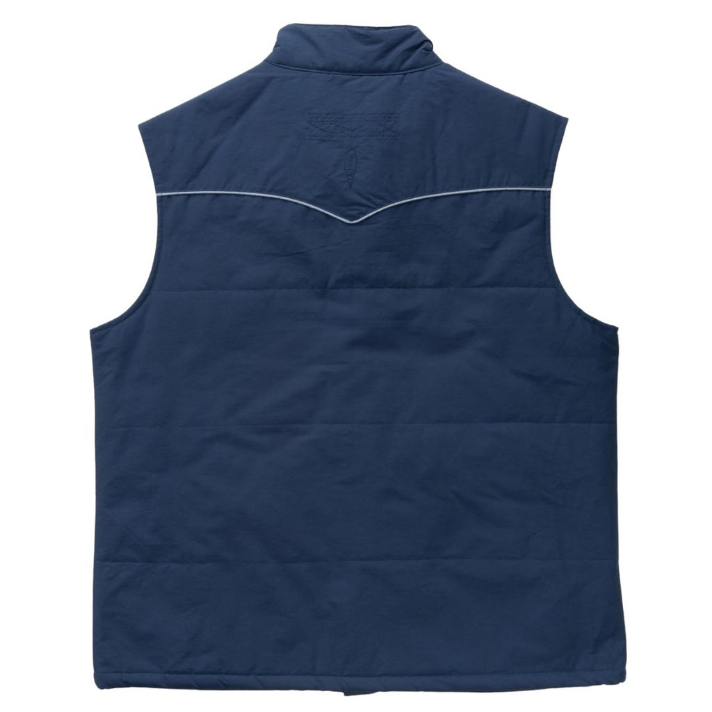 Mens Western Navy Blue Puffer Vest