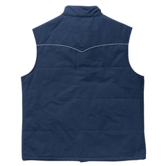 Mens Western Navy Blue Puffer Vest