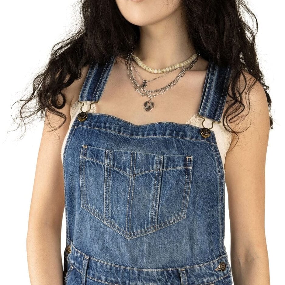 Women's Indigo Denim Overalls