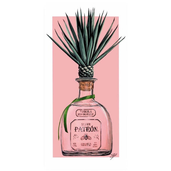 Patron Agave Print Pink